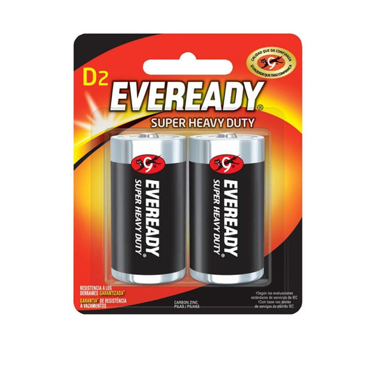 Pilas Eveready Tipo D - Energía de Larga Duración para Dispositivos de Alto Consumo