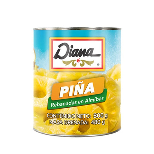 Piña en Trozos en Almíbar 800 gm Diana