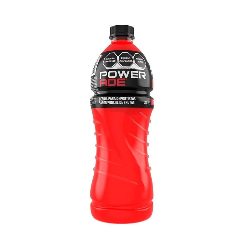 Powerade Bebida Isotónica Sabor Frutas - Pack x6 Botellas 1L - Hidratación con Electrolitos