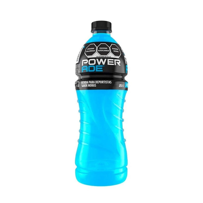 Powerade Bebida Isotónica Sabor Mora - Pack x6 Botellas 1L - Hidratación con Electrolitos