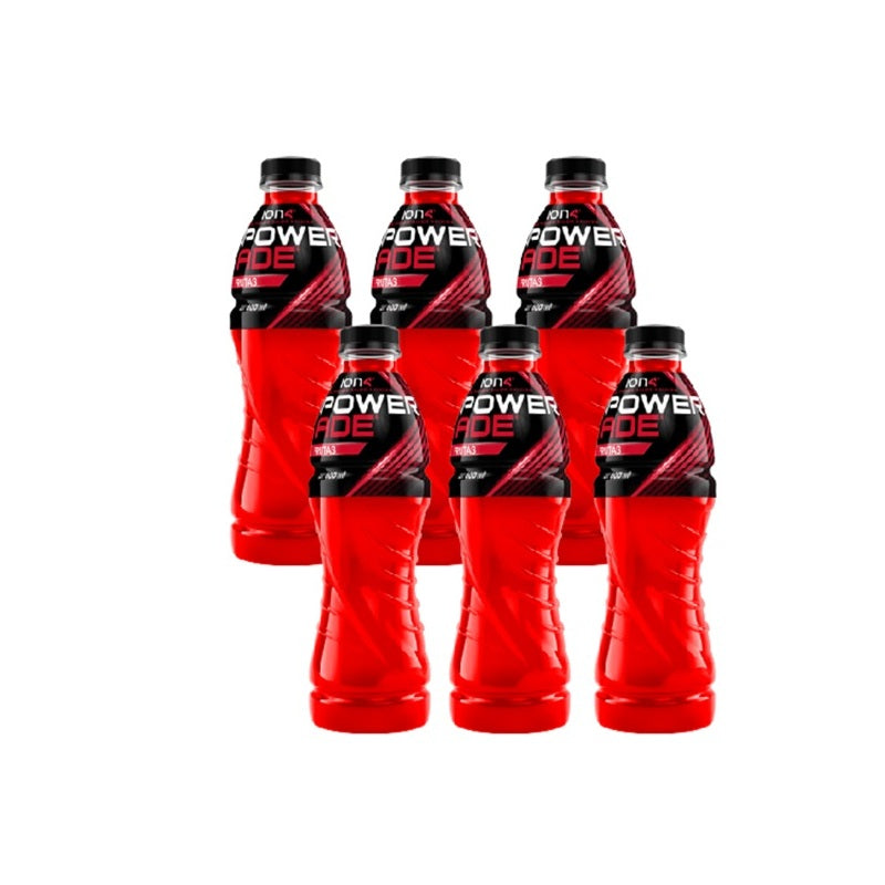 Powerade Ponche Frutas - Pack x12 Botellas 600ml - Bebida Isotónica con Electrolitos