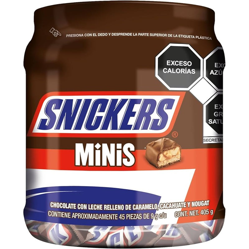 Snickers Minis Chocolate Caramelo Cacahuate 405 g | Chocolate