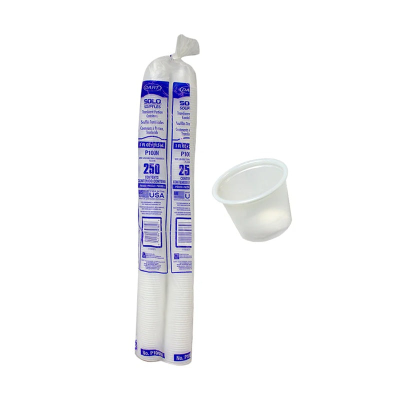 Vasos Soufflé Desechables 1 oz SOLO (Paquete 250) - Ideales para Postres, Muestras y Catering | Mini Vasos Resistentes