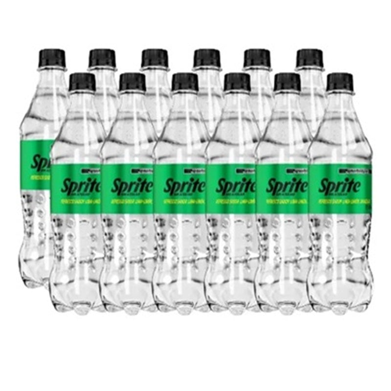 Sprite Original - Pack x12 Botellas 600ml - Sabor Limón Refrescante - Bebida Carbonatada