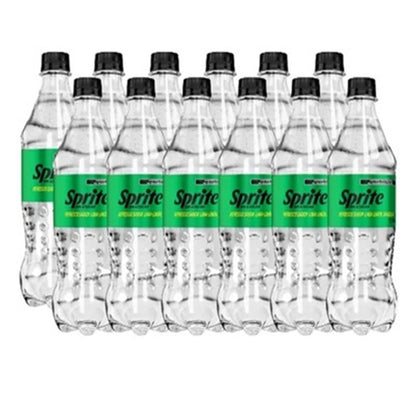 Sprite Original - Pack x12 Botellas 600ml - Sabor Limón Refrescante - Bebida Carbonatada