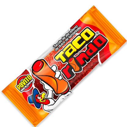 Tacorindo Pavito - Taquitos de Ate con Tamarindo - Caja x12 Piezas - Dulce Tradicional Mexicano
