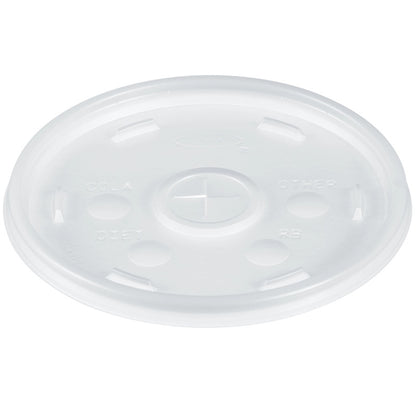 Tapa ranurada Dart 32SLMX para contenedor térmico 16/32 oz | Paquete 15 pzas práctica y resistente