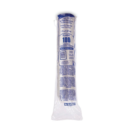 Tapa Dart DLW662 con Domo - Para Vasos 16 oz Largo | Abertura Ancha para Popotes | Paquetes de 25 y 100 Unidades