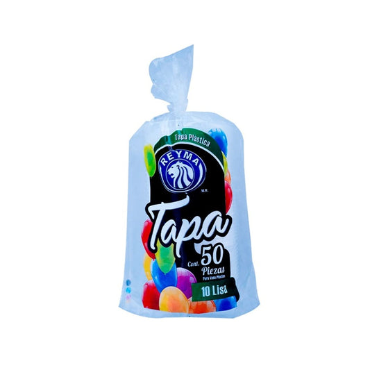 Tapa Plástica Reyma 10 oz Lisa – Pack 50 pz para Vaso Reyma 10 oz