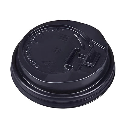 Tapa Negra Viajera para Vaso de Papel 8 oz Inix | Paquete 50 Piezas