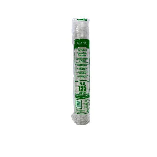 Tapa Dart PL4N para Vaso de Cristal 7 oz - Sellado Hermético | Presentaciones de 50 y 125 Piezas