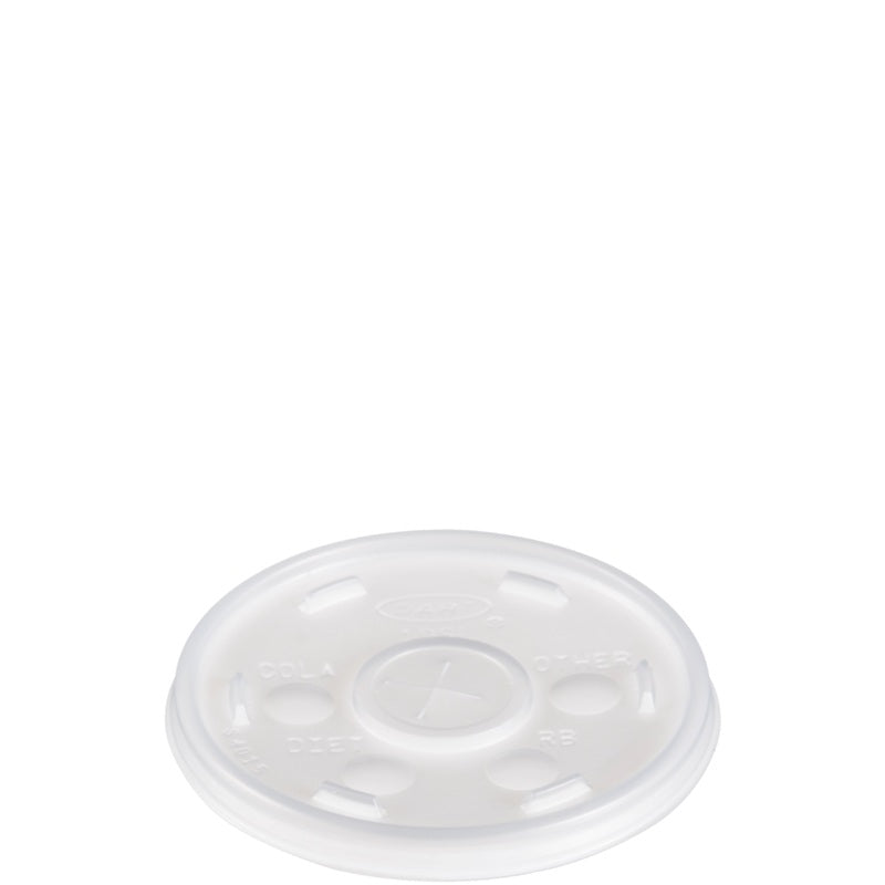 Dart 10SLMX Tapa translúcida con ranura 25 pzas | Tapa para vaso