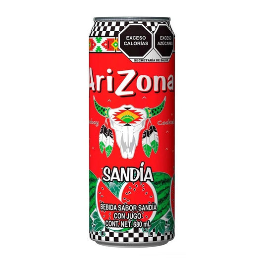 Té Arizona Sandía - Lata 460ml - Sabor Refrescante de Sandía - Bebida de Té Endulzada