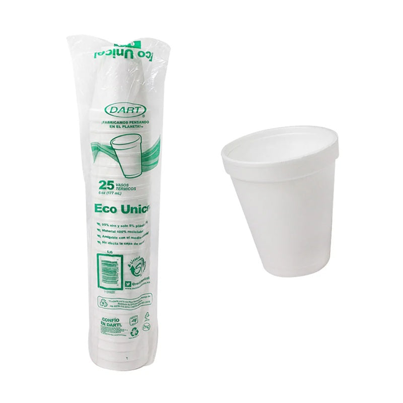 Vaso Térmico 6 oz Dart 25 pzas