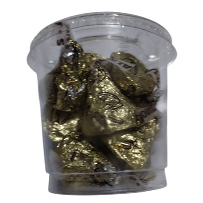 Kisses de Chocolate Hershey's con Almendra en Vasito 4 oz - Postre Premium para Regalos y Eventos
