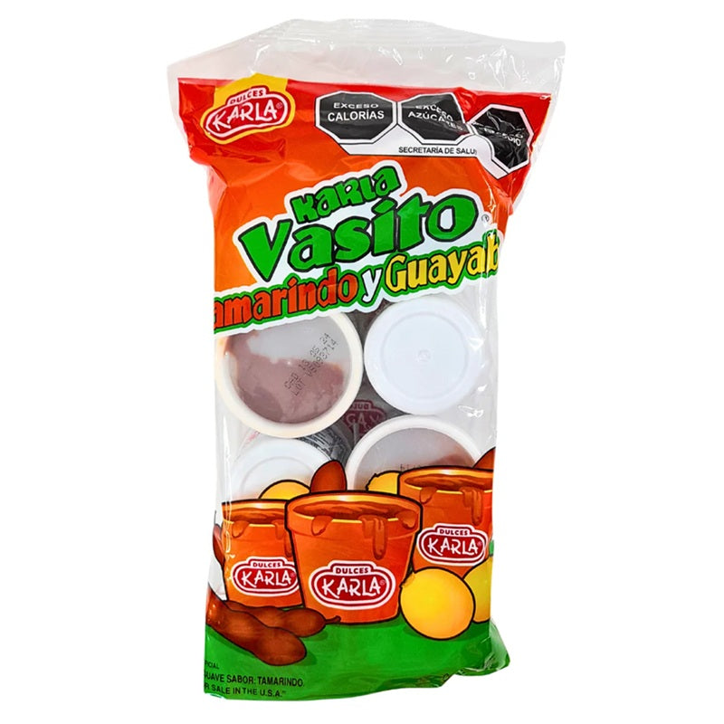 Vasito de Tamarindo Dulces Karla - Pulpa Enchilada con Sabor a Tamarindo y Guayaba