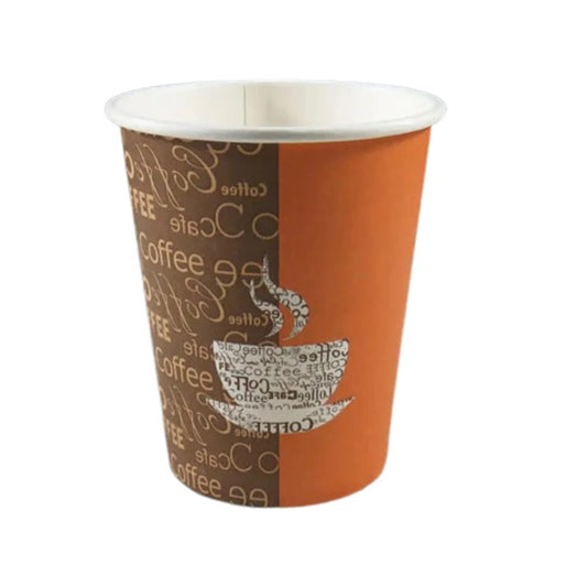 Vasos de Papel Café 12 oz Inix | Paquete 50 Piezas Desechables Ecológicos