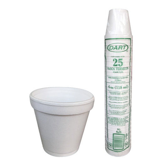 Dart Vaso Térmico 4 oz 25 pzas | Vasos térmicos 4J4