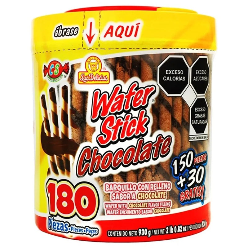 Wafer Stick Chocolate 150 pzas Las Delicias