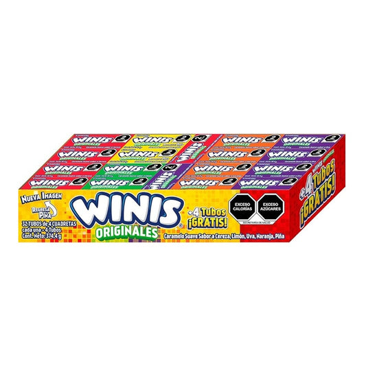 Winis Originales Mini 32 pzas 374.4 g | Caramelo suave